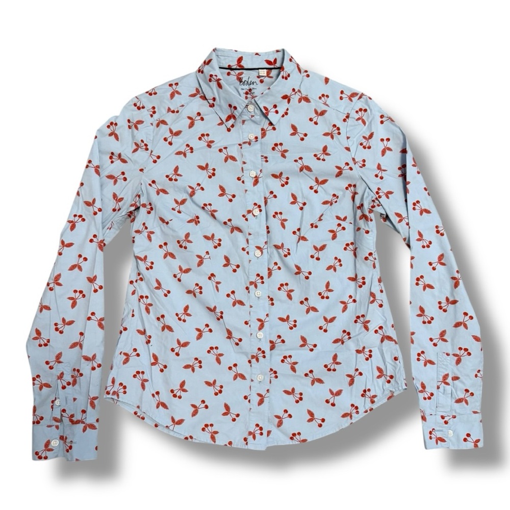 Boden Life is a Bowl Full of Cherries Button-Up Shirt - Picture 1 of 8